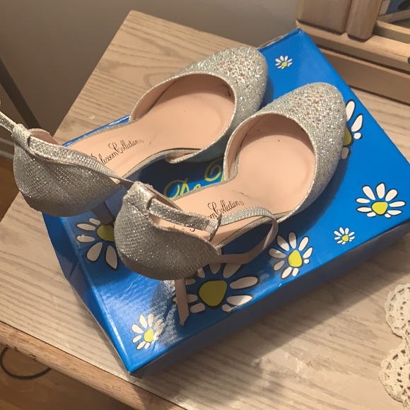 Silver glittery heels - Picture 6 of 8